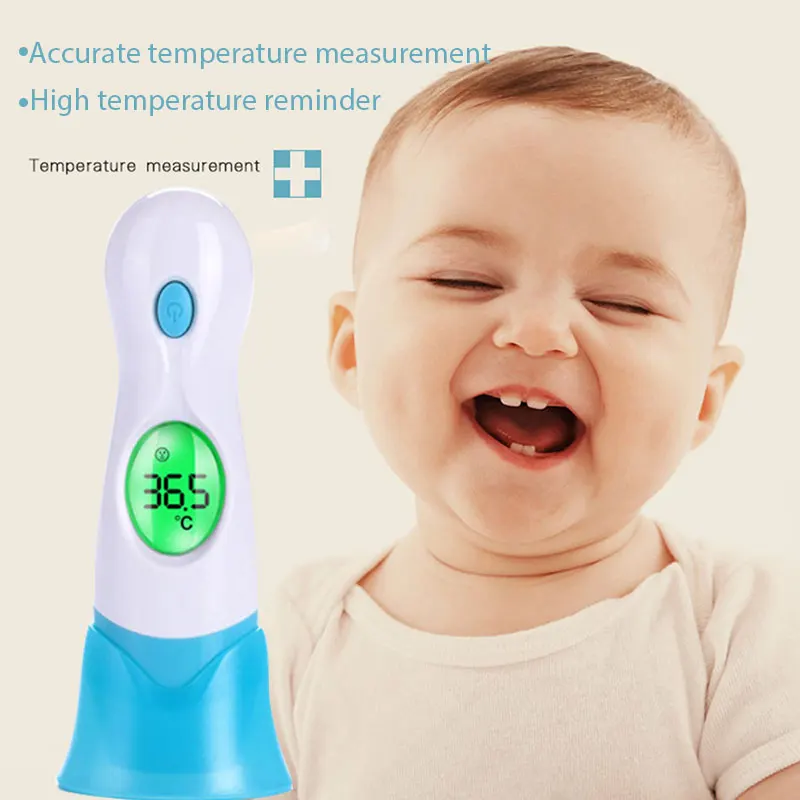 

Soft Head Thermometer Baby Thermometer Infant Home Safe Cute Fever Health 4 in 1 Adult Digital Thermometer Safe Baby Thermometer