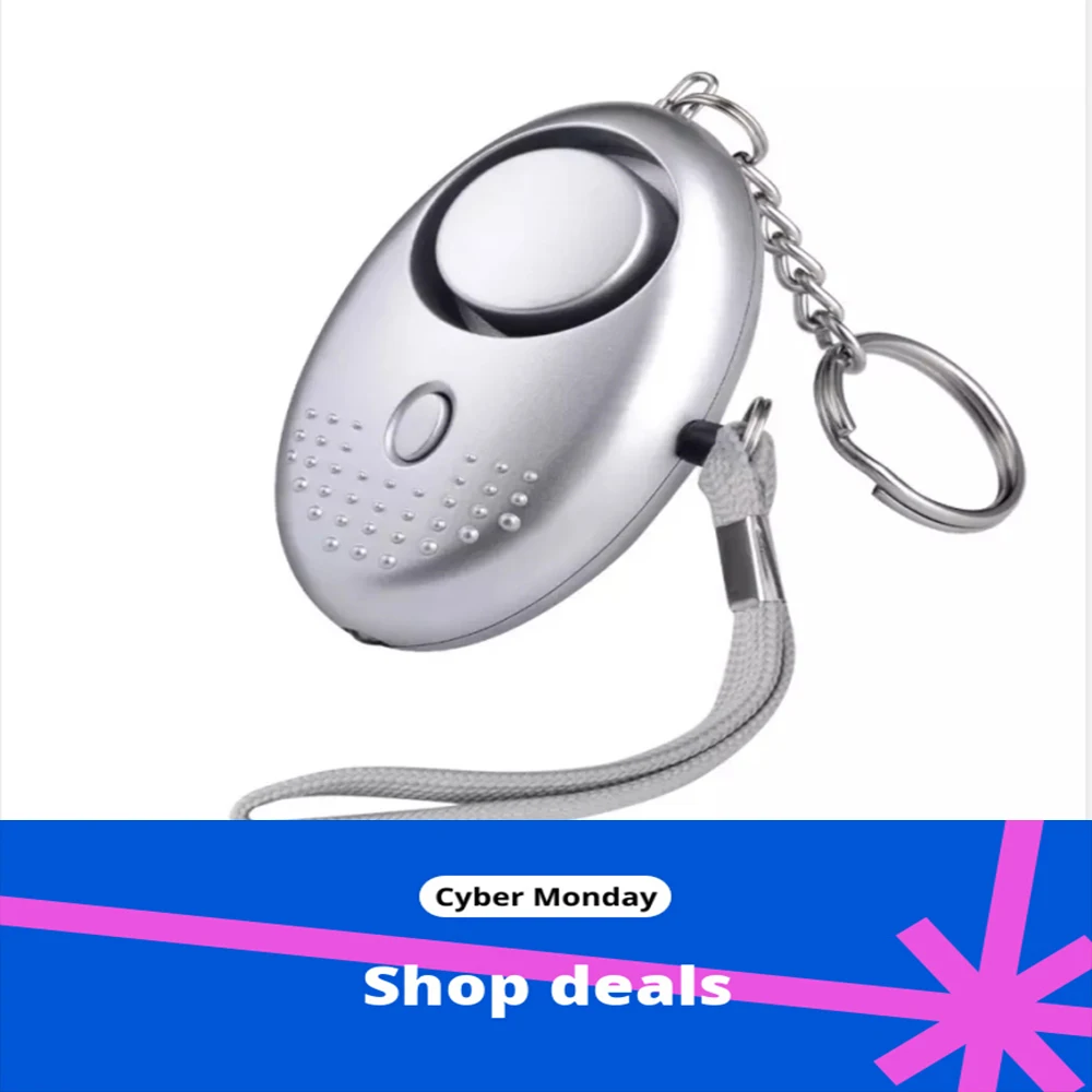 8 Color 130DB Personal Security Alarm Key Chain With LED Light For Children Older Men Women | Дом и сад