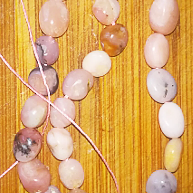 

FLTMRH 8-10mm Natural Irregular Genuine Pink Opal beads Loose Stone Beads For Jewelry Making DIY Bracelet Necklace Wholesale