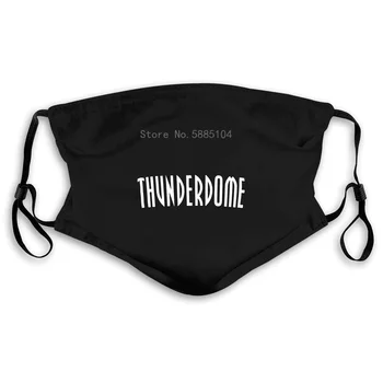 

New Thunderdome Logo Mens Hardcore Techno and Gabber Sides Printed Black Mouth Mask Women's kid PM2.5