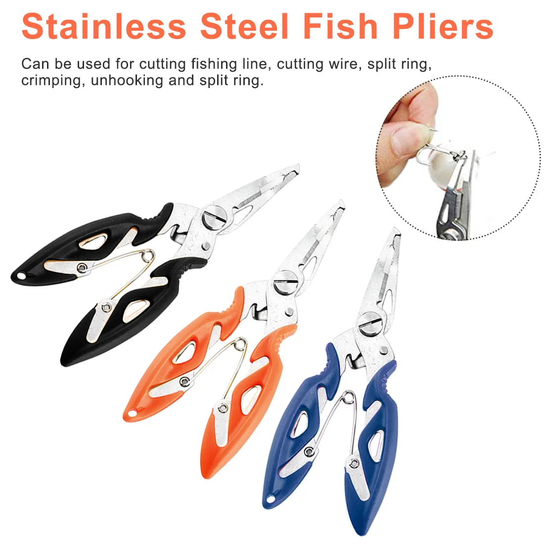 

Fishing Pliers fish line Cutter Scissors Mini fish hook remover Multifunction tools New Black Blue Beak jaw