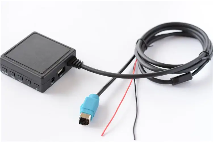 Автомобильный радиоприемник Bluetooth 5,0 Micphone Handsfree беспроводной аудио AUX-IN USB проводка стерео адаптер для альпийских KCE-237B