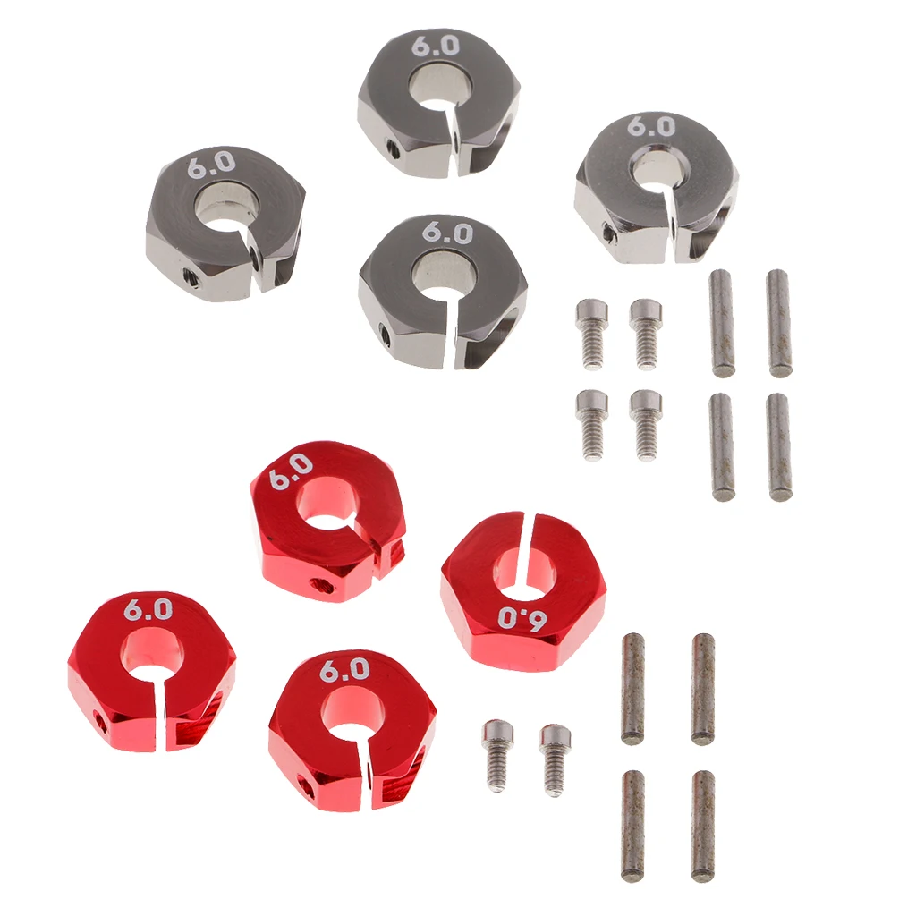 MagiDeal 12x5mm Wheel Hex Hub Pins Drive Adapter for 1/10 Traxxas Slash RC Car Truck Accs