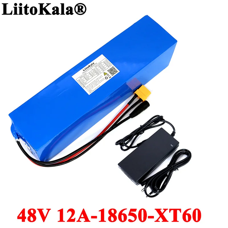 

48V 12Ah 18650 E-bike battery li ion battery pack bicycle scoot conversion kit bafang 1000W XT60/T plug with Charger
