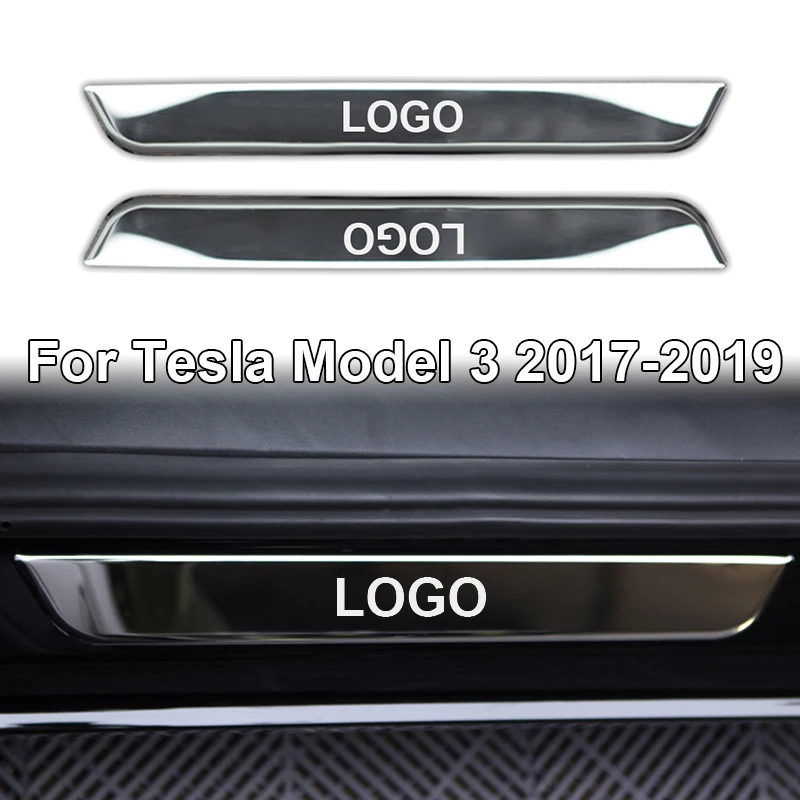 Крышка порога для Tesla модель 3- протектор автомобиля из нержавеющей стали