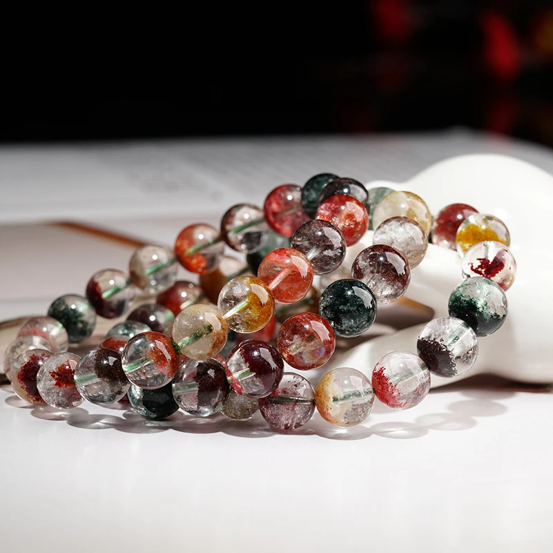 Rainbow Ghost Stone Beads Bangles & Bracelets Fashion Jewelry