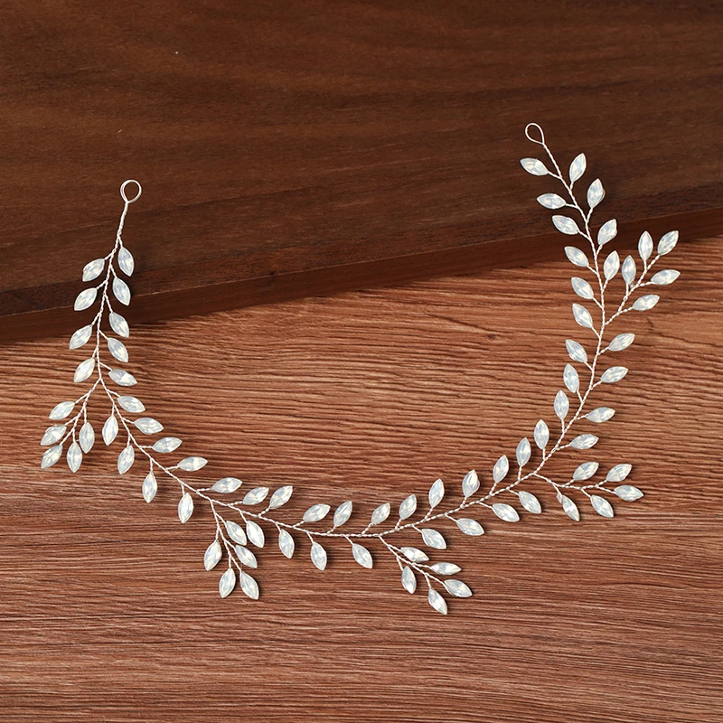 Women Hair Accessory Headbands Rhinestone Pearl Headband Bride Tiara Jewelry Wedding Hair Headdress