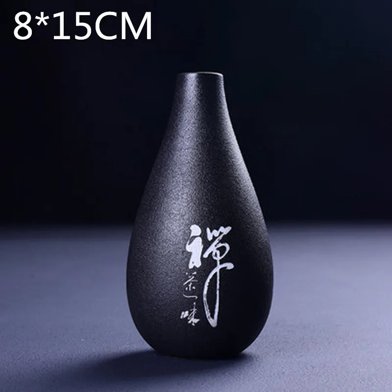 

New Chinese Zen Flower Arrangement Small Vase Decor Water Green Ware Utensils Home Living Room Hydroponic Plant Container M2897