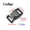 15mm 20mm 25mm Plastic Black Curved Buckle w/Lock for Paracord Bracelet Side Release Buckles Bag & Case Accessory ► Photo 3/6