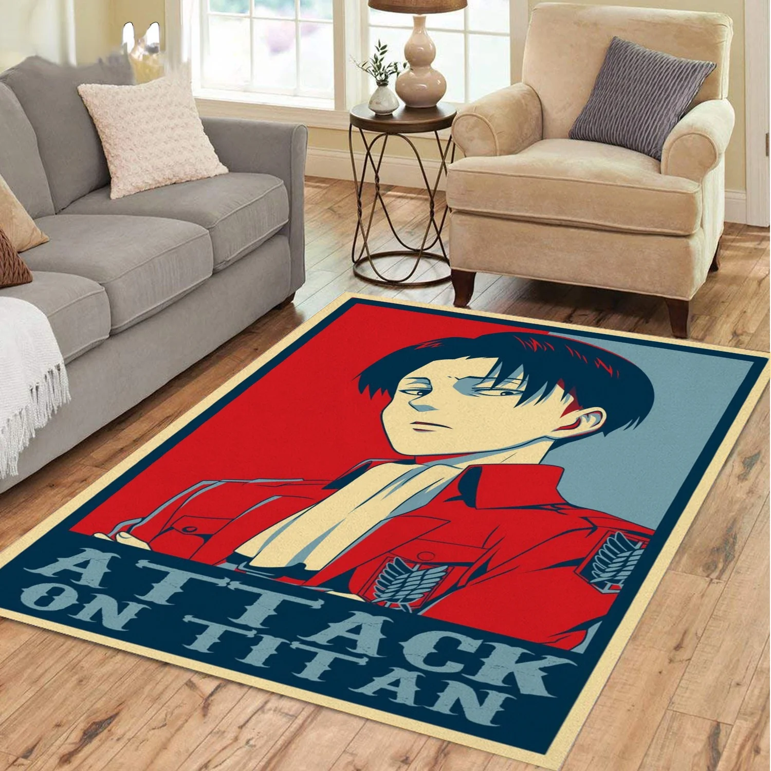 Attack Titan Floor Mat Carpet Attack Titans Anime Bedroom Carpet