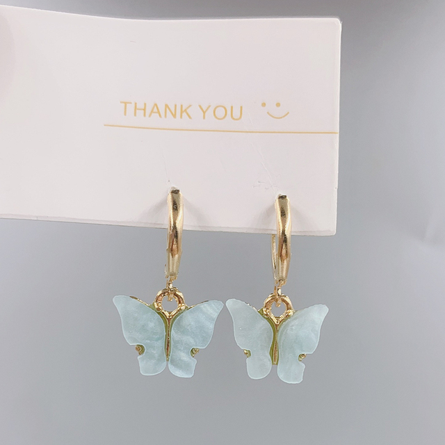 Fashion Acrylic Butterfly Earrings Party Wedding Bridal Accessories Trendy Dangle Earrings