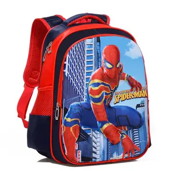 

Disney Fashion Children Cartoon Schoolbag Spider-Man Boys Lovely Backpack Waterproof schoolbag for primary school students