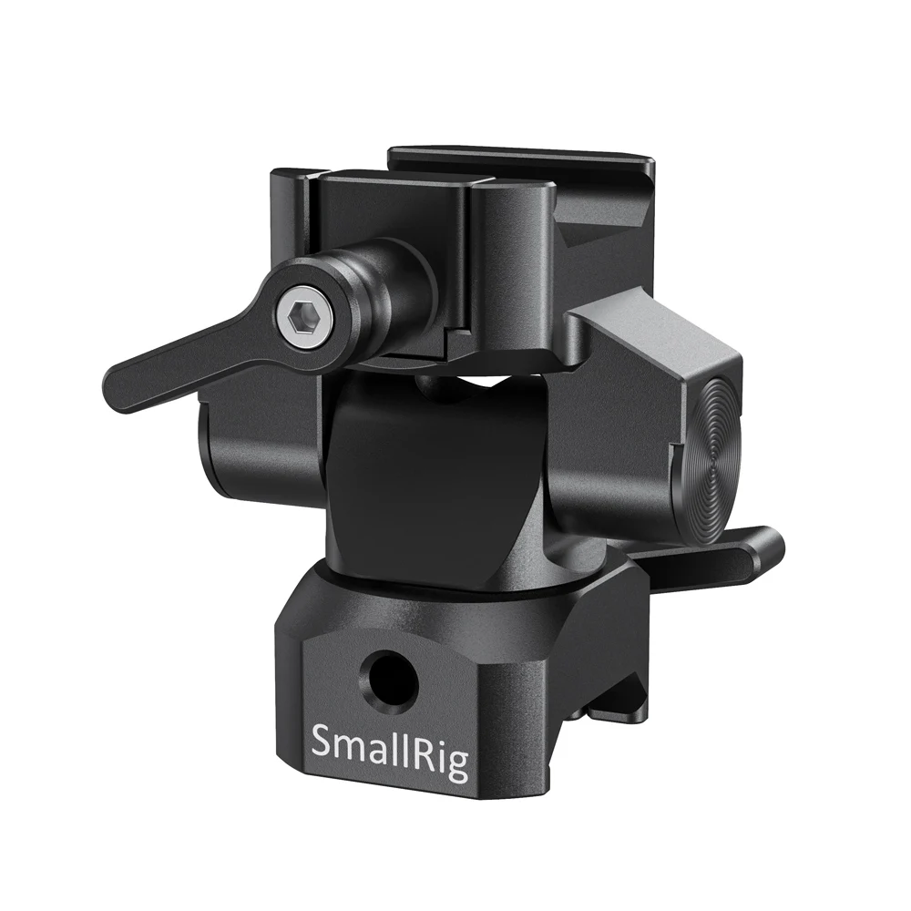 Быстроразъемный Зажим для камеры SmallRig, держатель для монитора с поворотом и наклоном, крепление для монитора с зажимом Nato(с обеих сторон), светильник, вес 2385