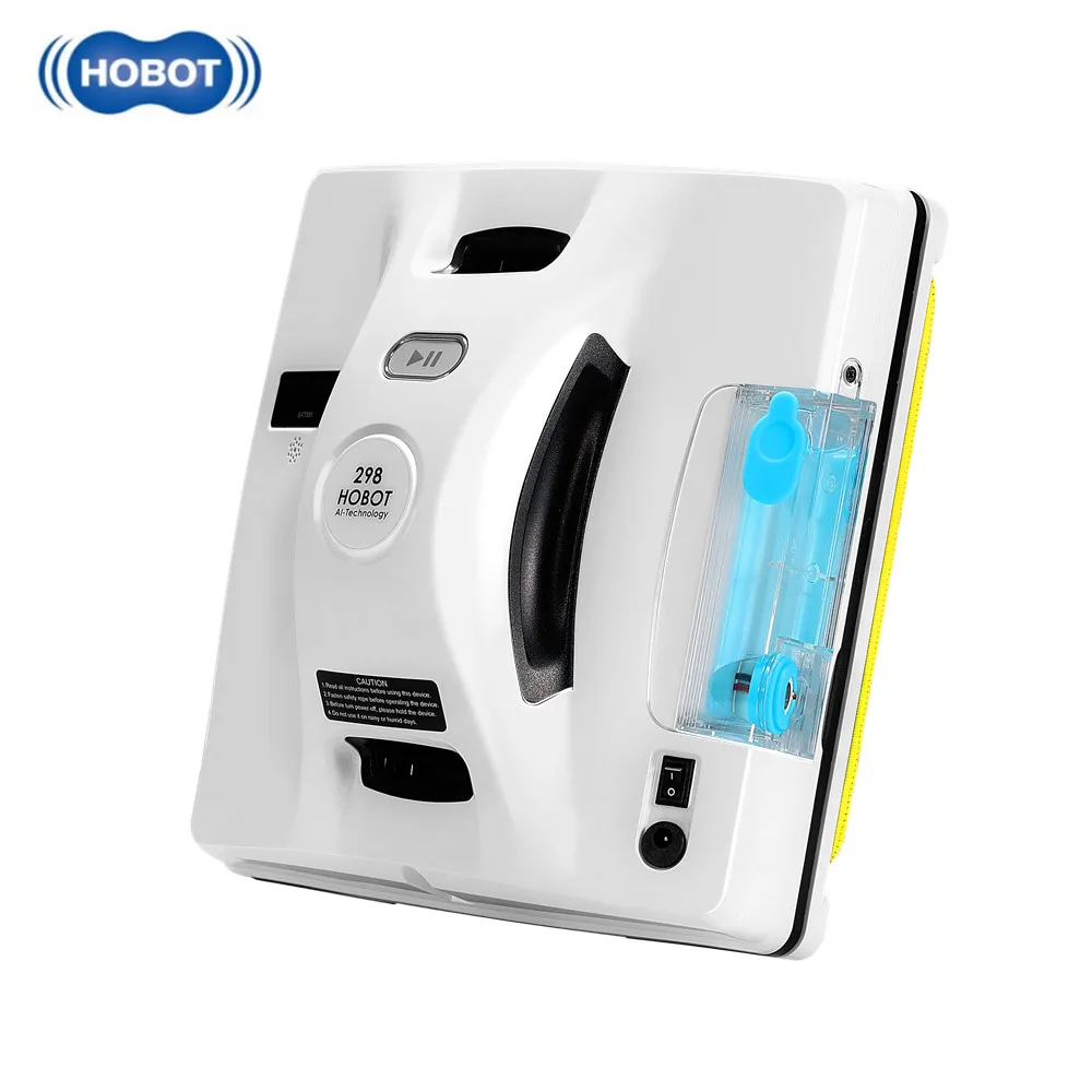 får tjære Svarende til Original HOBOT 298 Smart Window Cleaner Robot Automatic Remote/APP Control  Ultrasonic Water Spray 6KG Powerful Suction Household - AliExpress