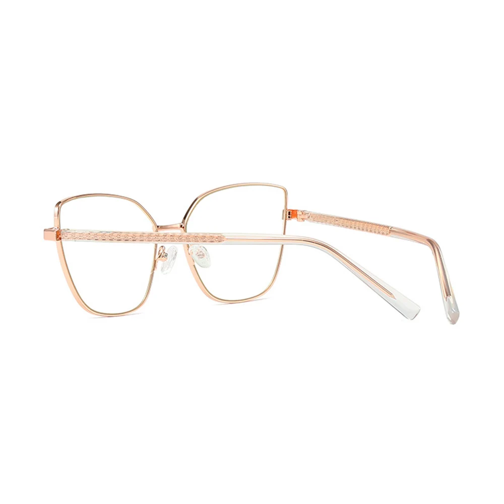 NEW Women's Blue Light Blocking Computer Glasses Cat Eye Anti Blue Rays Eyeglasses Female Plain Mirror Glasses Frame Eyewear