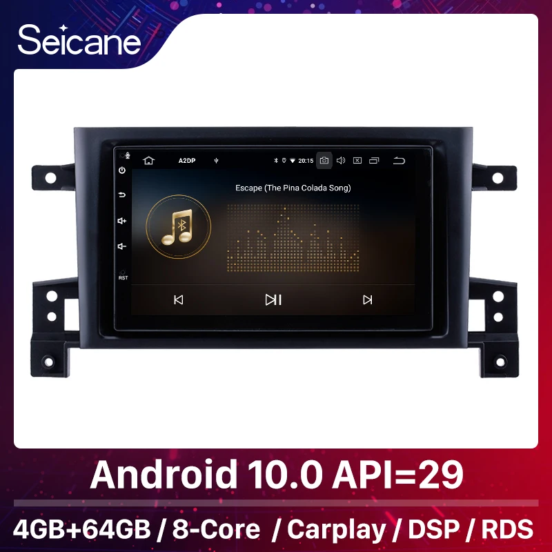 Seicane Android 10.0 4+64G GPS Multimedia Player 14G Head Unit For Suzuki Vitara 2005-2013 autoradio 7 inch Car Radio Stereo | Автомобили