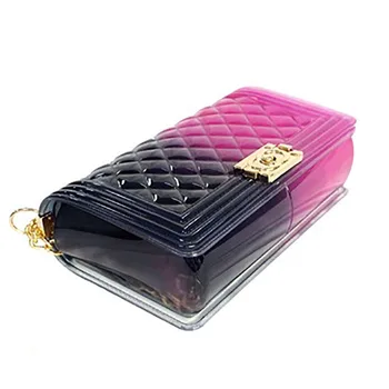 

GW 2020 ladies pvc rivet shoulder jelly bags designers women jelly rivet bag purses handbags
