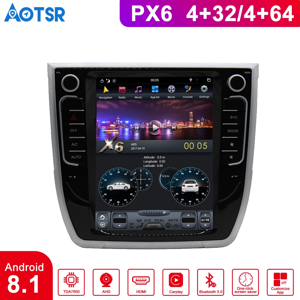 

Tesla Style Multimedia Player Android 8.1 GPS For Great Wall Haval H6 Sport Auto AC Edition 2013+no Car DVD Universal Navigation