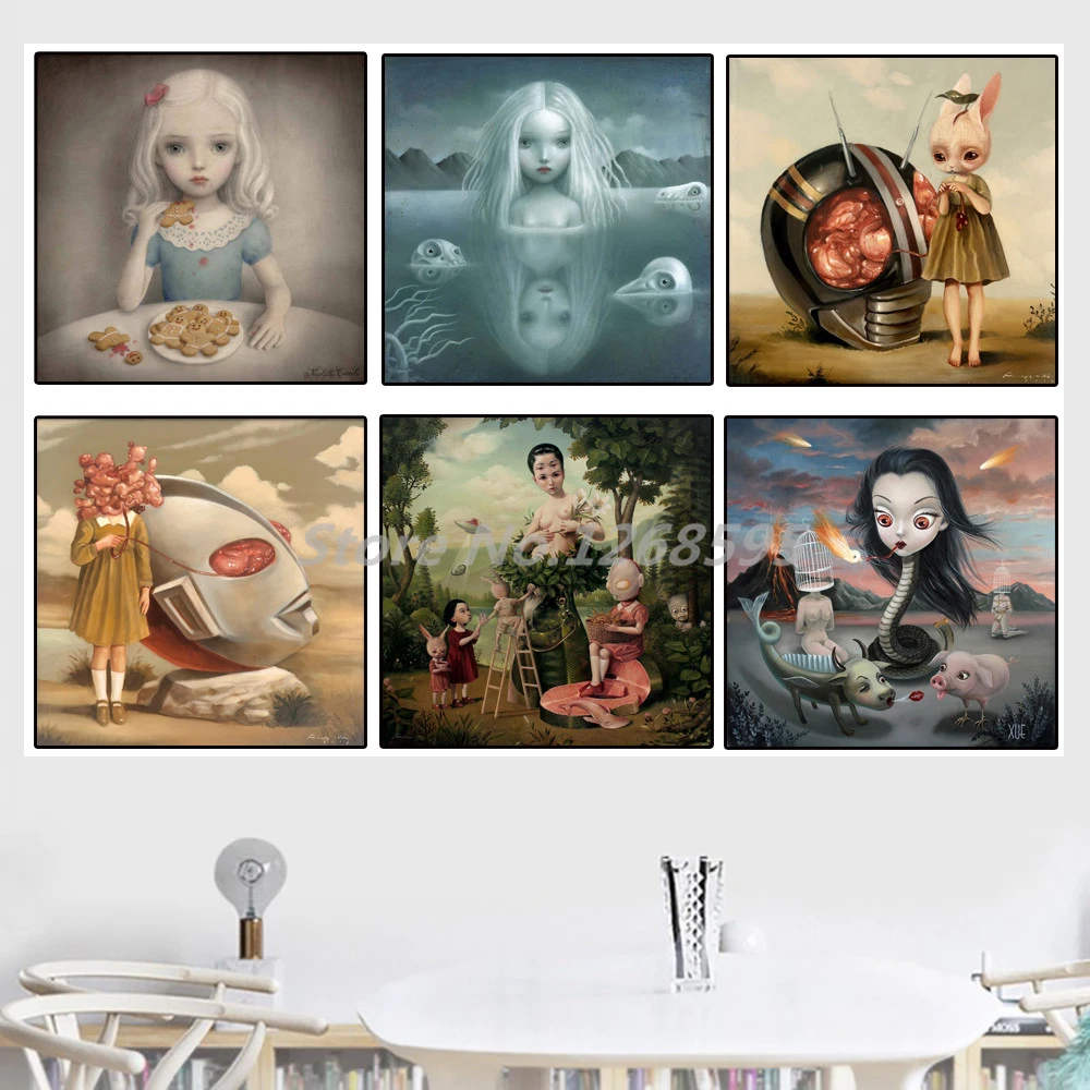 Mark Ryden Childish Strange Dark World Creepy Cartoon Canvas Oil Print Poster Wall Art Hd Picture For Living Room Home Decor Painting Calligraphy Aliexpress Mark Ryden Childish Strange Dark World Creepy Cartoon Canvas Oil Print Poster Wall Art Hd Picture For Living Room Home Decor Painting Calligraphy Aliexpress