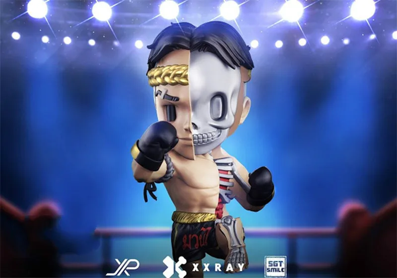 

master Mighty Jaxx Jason Freeny anatomy Cartoon ornament Blue boxer 4D