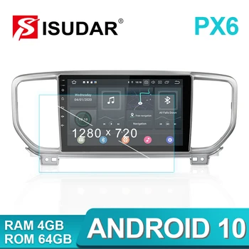 

ISUDAR PX6 1 Din Android 10 Car Radio For KIA Sportage 4 QL 2018 2019 Car Multimedia Player GPS Stereo System Hexa Core Radio