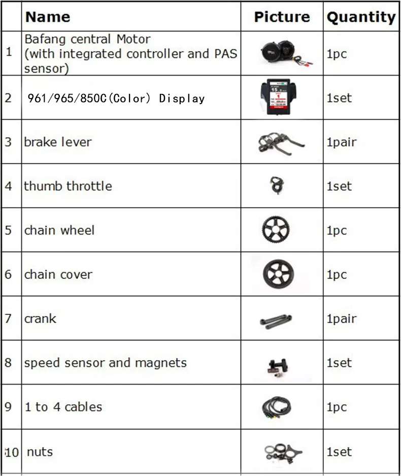 Discount New Bafang bbsHD 48V 1000W 68/100/120mm Ebike Electric bicycle Motor 8fun drive Electric bicycle conversion kit Brushless Engine 0