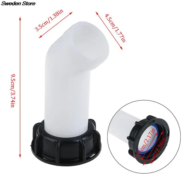 Szál Ibc Tartály Adapter Hosszabbító Lefolyó Kifolyó Tömlő Víztartály Fúvóka Csapdakapa Szelep Felszerelése Otthoni Kerti Vízcsatlakozókhoz - Image 6