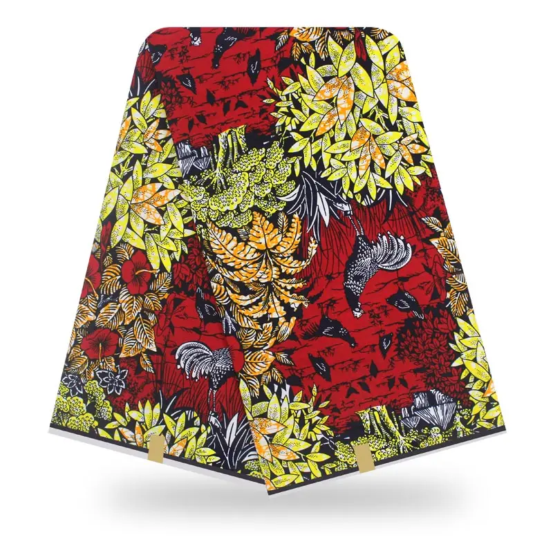 Стиль хлопок африканская вощеная ткань принтом настоящий голландский 6 ярдов для шитья Нигерия Анкара материал H191206