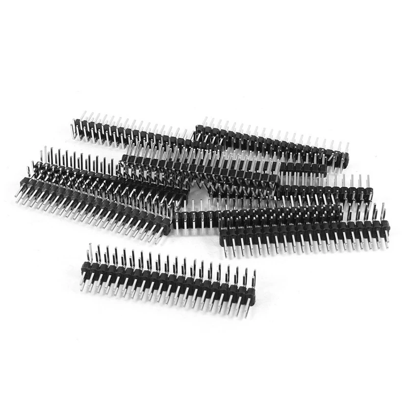 

10 Pcs 2.54mm Pitch 2x20 40Pin Right Angle PCB Connector Pin Headers