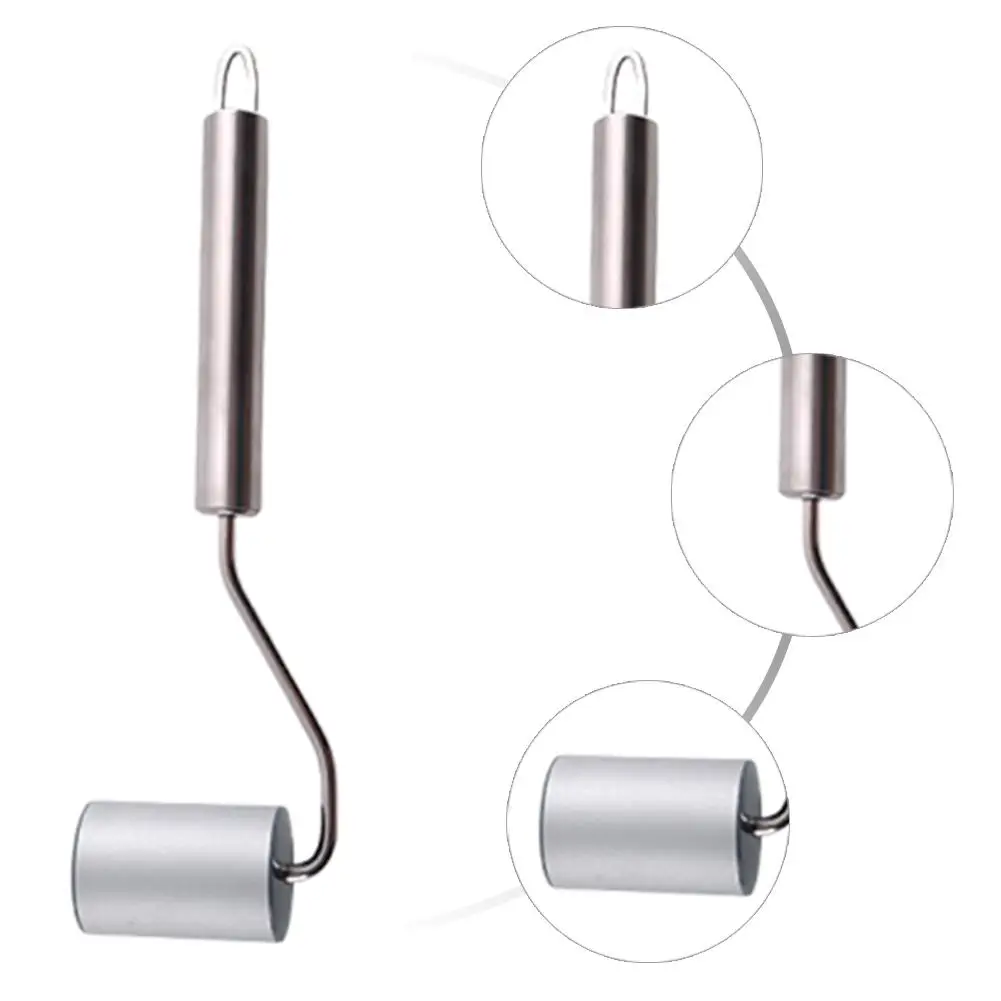 

Fine Design Stainless Steel Rolling Pin Hand Dough Roller for Pastry Dumpling Skin Bun Skin Wonton Skin