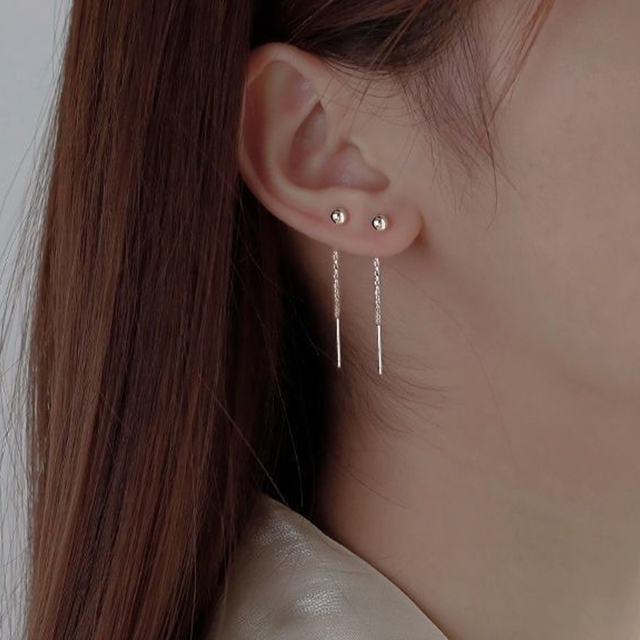 Tassel Round Heart Drop Earrings Gold Silver Color 2021 Korea Hanging Women Earring Fashion Party Jewelry Gift Dropshipping