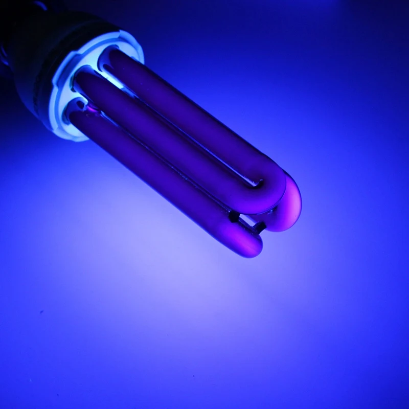 Black Light Bulbs UV Disinfection Lamp UV Sterilization Lamp E27 UV Light Bulb 15W 20W 30W 40W Straight Low Energy Ultraviolet Fluorescent Black Light CFL Violet Lamp AC 220V