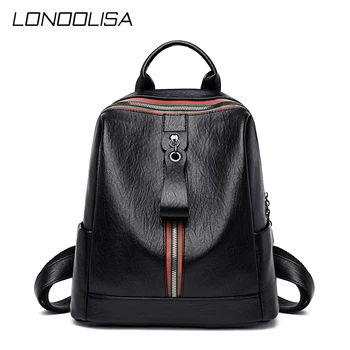 

Ladies Casual Backpack High Quality Leather Female Backpacks for School Teenagers Girls Travel Backpack Designer Bags Sac A Dos