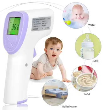 

Non-contact Forehead Body Thermometer Handheld Digital Infrared Thermometer Body Temperature for Adult Kids Forehead Backlight