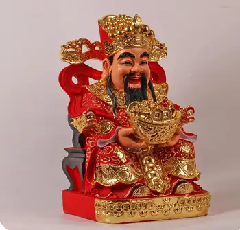 

Copper Statue God of wealth Buddha 12 16 19 24 " Household furnishings: waterproof, dustproof, colorless, resin glass fiber rein