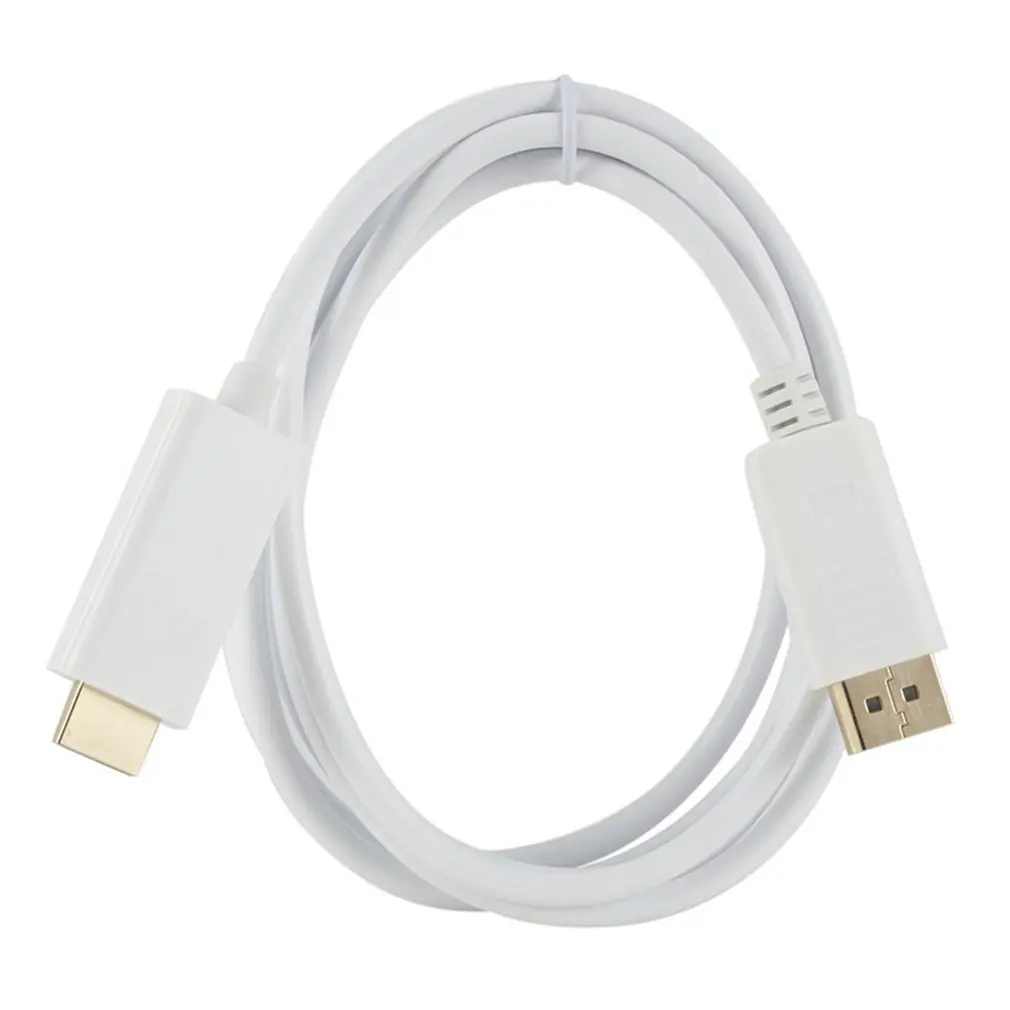 

Dp To Hdmi 1.8M Adapter Cable Dp To Hdmi Large Dp Displayport To Hdmi Male High-Definition Audio And Video