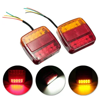 

12V LED tail lights AS+ABS Shock Resistant Running Brake Accessories Car Truck Replacement
