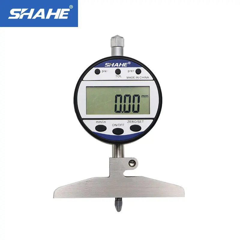 Цифровой индикатор глубины 0-100 мм 0 01 5318-100 SHAHE | Инструменты