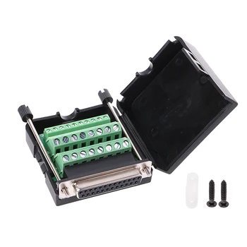 

DB25 D-SUB female Terminal port Plastic Cover Data Cable Nut Connector Drop Ship Support