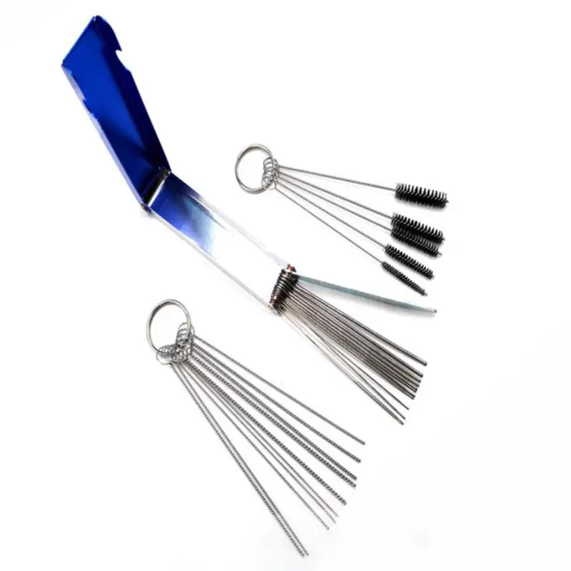 GOGO Carburetor Carbon Dirt Jet Cleaner Tool Kit Remove Cleaner Tool for Motorcycle ATV Moped Welder Carb-1 Set