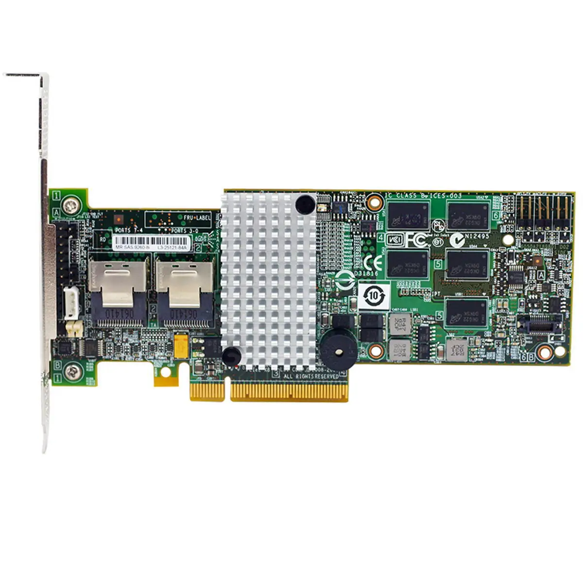 Плата контроллера LSIMegaRAID SAS LSI 9260-8i LSI00198 8 портов 512 МБ кэш SFF8087 6 ГБ RAID0.1.5.6 PCI-E 2,0X8