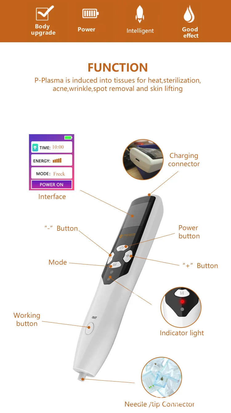 Mole point pen 2-in-1 Plasma ozone acne and wrinkle beauty instrument6
