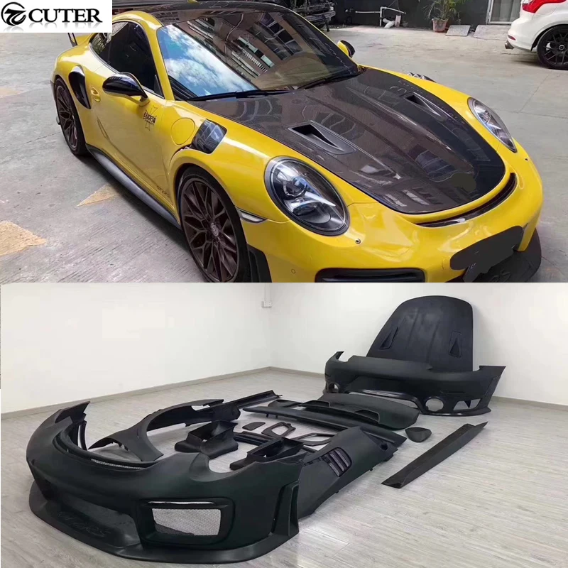 911 991 1 2 GT2 RS стильный комплект кузова автомобиля CF FRP передний бампер задний