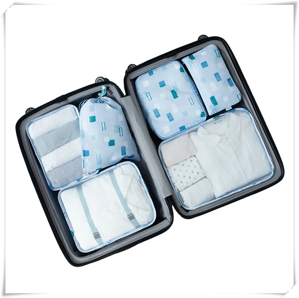 travel set f Geometric blue
