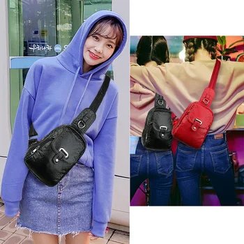 

Fashion Women Chest Bags Soft Luxury Women Messenger Bags For Women 2020 New Crossbody Bag Girls Street Small Bag Designer
