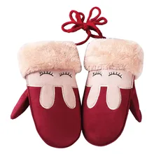 Зимние детские перчатки, водонепроницаемые детские перчатки для мальчиков и девочек, теплые перчатки на полный палец, детские перчатки, зимние варежки, перчатки для детей