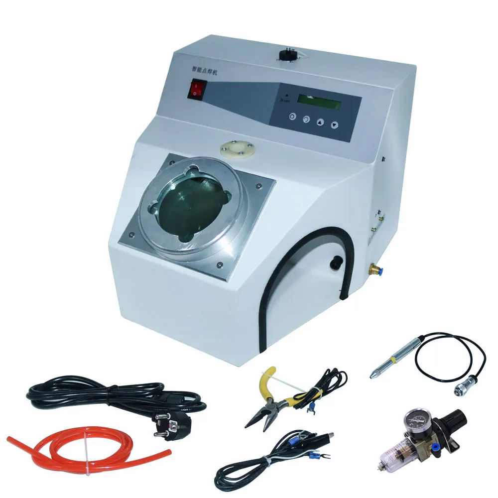 

Pulse Argon Spot Welding Machine 110V/220V Large Power Intelligent Jewelry Dental Spot Welder With Magnifying Glass