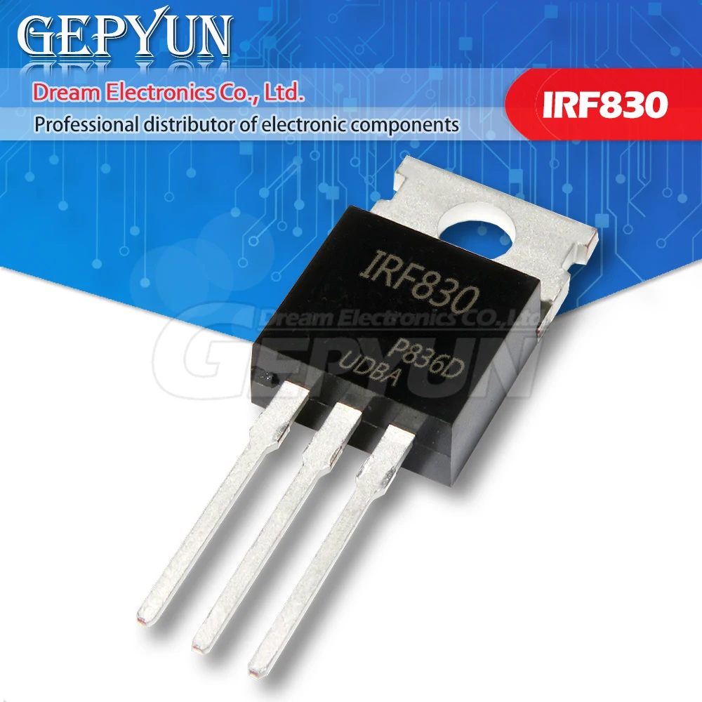 10 шт. IRF830 TO-220 IRF830PBF TO220 MOSFET N-Chan 500V 4 5 Amp | Электронные компоненты и принадлежности