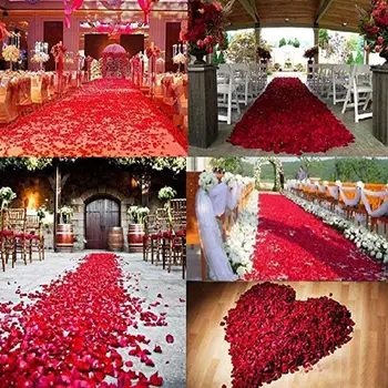 

1000pcs Silk Rose Petals For Wedding Decoration Romantic Accessories Artificial Rose Flower Wedding Colors multi F7M7