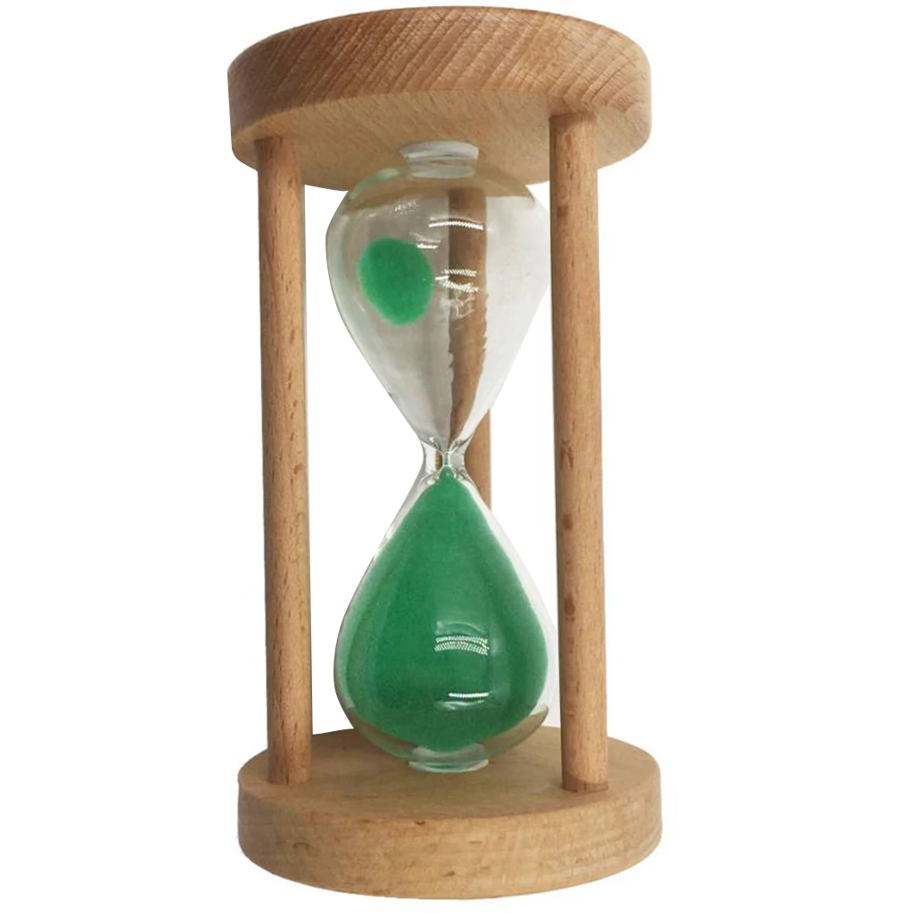 Wooden Sand Timer Hourglass 6/8/12/20/25 Mins Sandglass Timer for Classroom/Kitchen/Games/Brushing Teeth Timer/Home Desk Decor